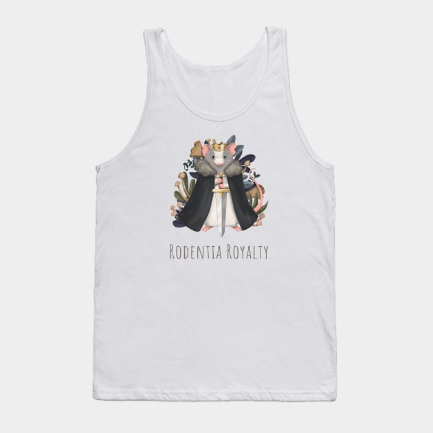 Adorable Royal King Rat Tank Top by PamelooArt